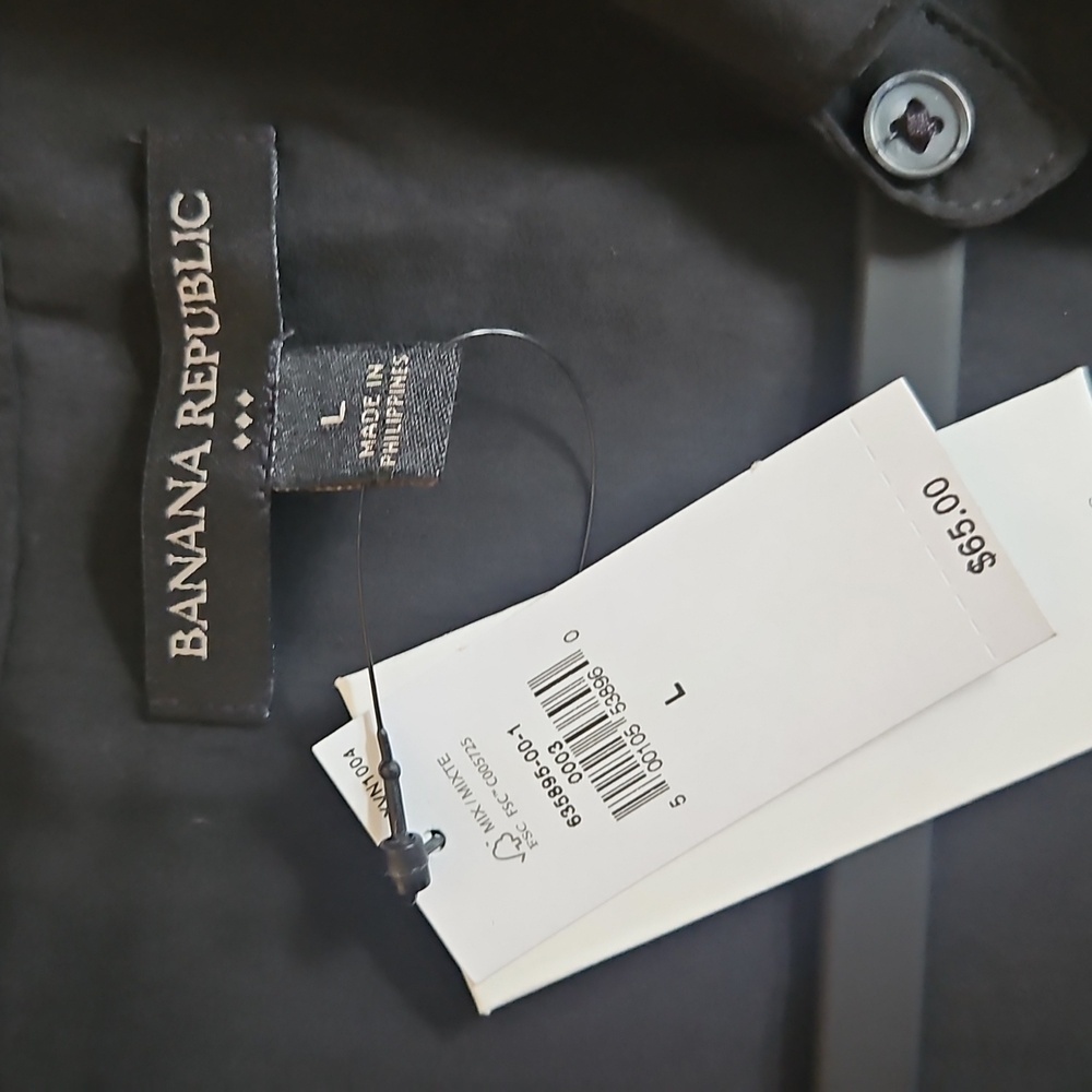 NWT Banana Republic Black Sleeveless Blouse - Picture 7 of 7